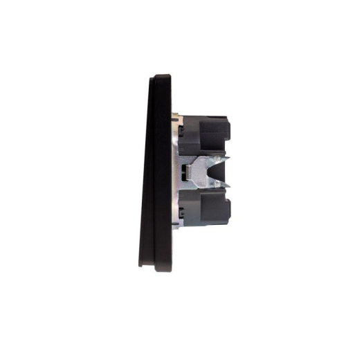 Выключатель 2-кл. СП ROUND MIELE 10А оникс Kranz KR-78-0706-3 фото 2