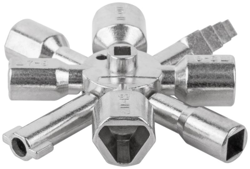 Ключ универсальный для электрошкафов 10-в-1 двусторонняя CrV бита РН2/SL7 FIT 60110 фото 10