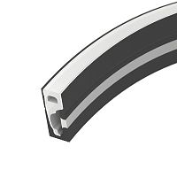 Профиль силиконовый WPH-FLEX-0616-SIDE-S9-5m BLACK силикон (уп.5м) Arlight 045788