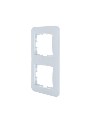 Рамка 2-м ASTI вертикал. бел. LEZARD 7081-0200-152 фото 3