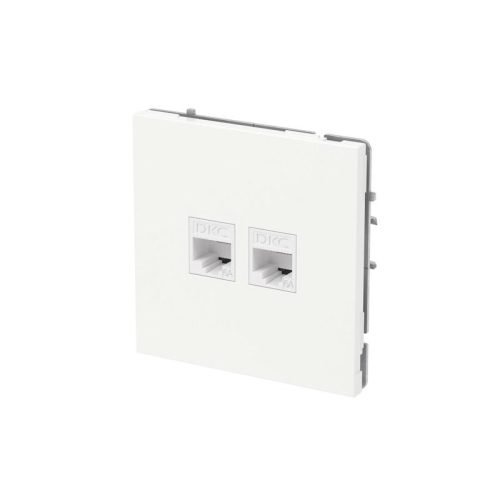Розетка компьютерная 2-м KANT RJ45 кат.6A без шторки бел. магнолия DKC 7000674 фото 2 Розетка компьютерная 2-м KANT RJ45 кат.6A без шторки бел. магнолия DKC 7000674 фото 2