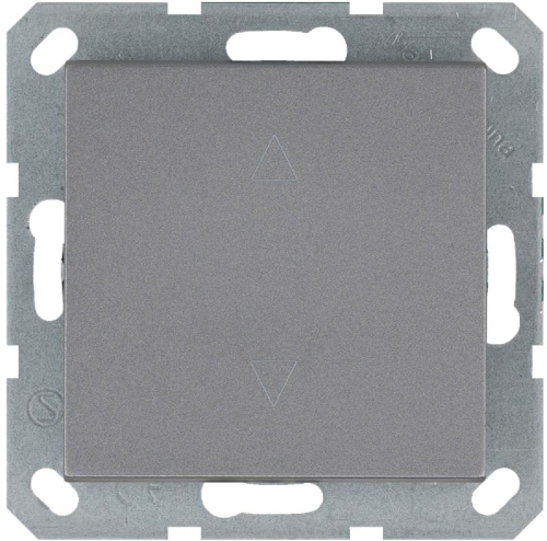 Выключатель для жалюзи 1-кл. 10А IP20 механизм алюм. Jasmart G3018S Выключатель для жалюзи 1-кл. 10А IP20 механизм алюм. Jasmart G3018S