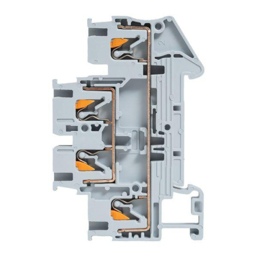 Колодка клеммная пружинная двухуровневая 2.5 Push-in сер. EKF PIT-2.5-double фото 7