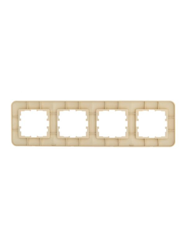 Рамка 4-м ASTI горизонт. крем. LEZARD 7081-0300-149 фото 2