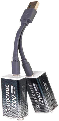 Аккумулятор крона Li-ion 9В 1200мВт.ч (блист.1шт) КОСМОС KOCLi9V1200mAh1BL фото 4 Аккумулятор крона Li-ion 9В 1200мВт.ч (блист.1шт) КОСМОС KOCLi9V1200mAh1BL фото 4
