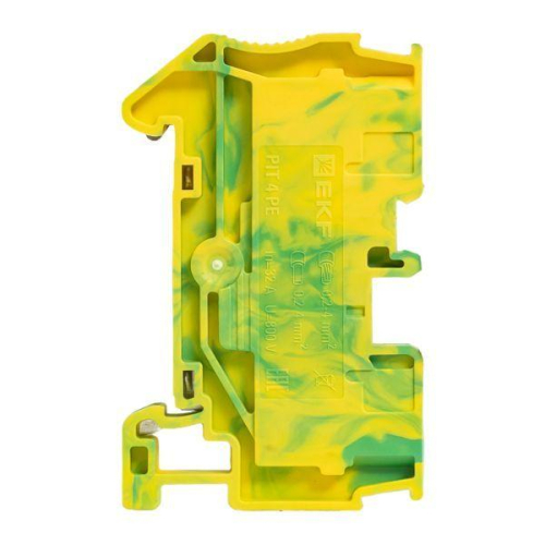 Колодка клеммная пружинная 4 Push-in земля EKF PIT-4-pe фото 5