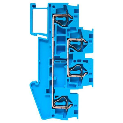Колодка клеммная ST-4 32А пружинная двойн. син. EKF plc-jxb-st-4-4-2-blue фото 5