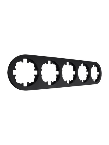 Рамка 5-м OSEN горизонт. круглая черн. бархат LEZARD 744-4200-150 фото 2 Рамка 5-м OSEN горизонт. круглая черн. бархат LEZARD 744-4200-150 фото 2