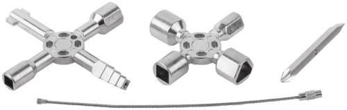 Ключ универсальный для электрошкафов 10-в-1 двусторонняя CrV бита РН2/SL7 FIT 60110 фото 6