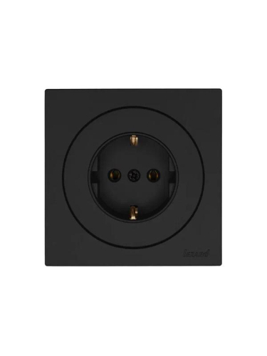 Розетка 1-м OSEN IP20 16А с заземл. ПБТ механизм черн. бархат LEZARD 743-4288-122B фото 4 Розетка 1-м OSEN IP20 16А с заземл. ПБТ механизм черн. бархат LEZARD 743-4288-122B фото 4