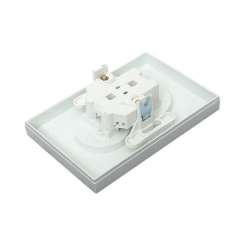 Розетка 2-м СП Эпика 16А без заземл. защ. шторки с рамкой механизм алюм. EKF UP1-SOA-201 фото 7