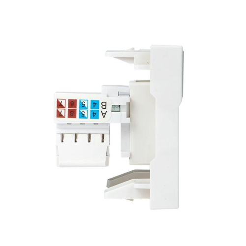 Розетка компьютерная 2мод. RJ45 кат.5E EKF E2MK015E-135-10 фото 4