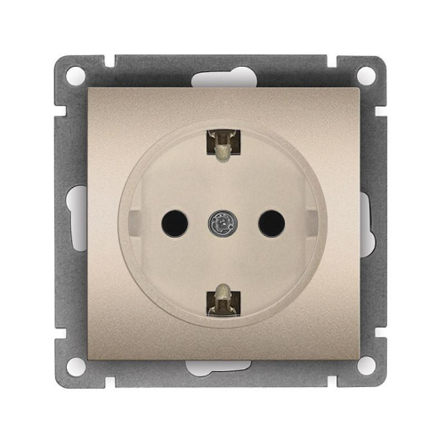 Розетка 1-м СП Афина 16А IP20 с заземл. механизм шампань Universal A0028-Br Розетка 1-м СП Афина 16А IP20 с заземл. механизм шампань Universal A0028-Br