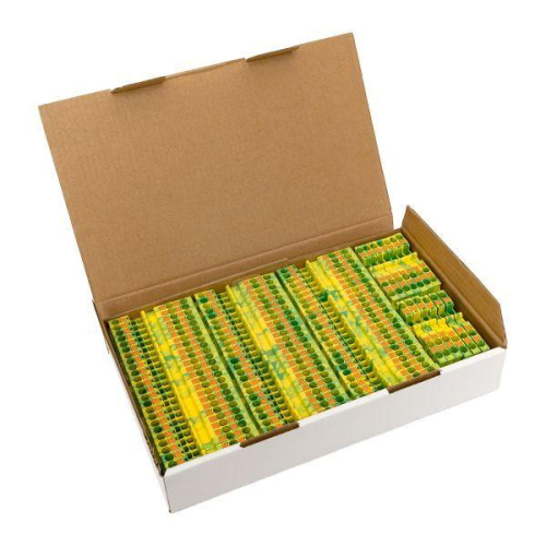 Колодка клеммная пружинная 2.5 Push-in 3 вывода земля EKF PIT-2.5-3-pe фото 2