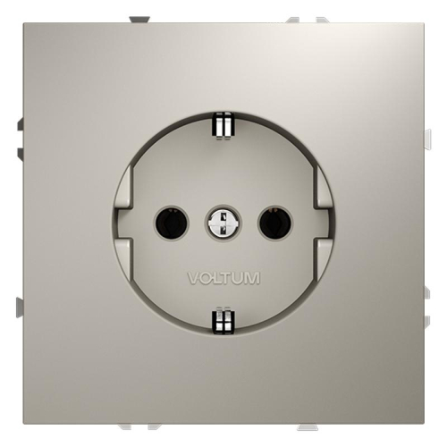 Розетка 1-м СП S70 16А с заземл. механизм кашемир Voltum VLS040103 Розетка 1-м СП S70 16А с заземл. механизм кашемир Voltum VLS040103