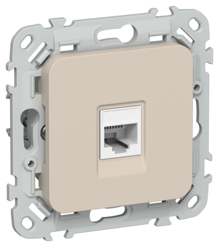 Розетка компьютерная СП FLITE РК5е-1-0-ФлЛ RJ45 кат.5E UTP механизм льняной IEK FI-K12-1-K88 Розетка компьютерная СП FLITE РК5е-1-0-ФлЛ RJ45 кат.5E UTP механизм льняной IEK FI-K12-1-K88