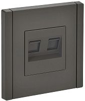 Розетка компьютерная 2-м RJ45 кат.5E FORTE&PIANO FP333 сер. IEK FP-K20-1-K03