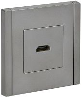 Розетка HDMI FORTE&PIANO FP540 сталь IEK FP-H10-K46