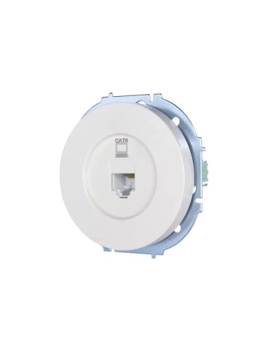 Розетка компьютерная СП OSEN RJ45 кат.6 механизм бел. LEZARD 743-0288-140 фото 2