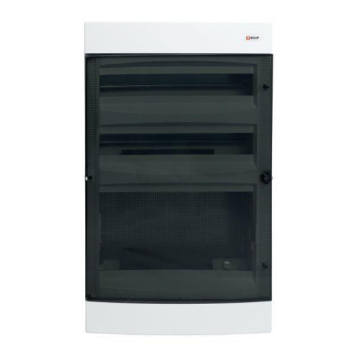 Щит комбинированный Unix 2х18мод. + 1 монтаж. плата 4 габарит IP41 прозр. дверь PROxima EKF ux-2x18+1m-n фото 6