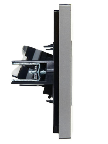 Розетка компьютерная RJ45 кат.5E FORTE&PIANO FP532 сталь IEK FP-K10-1-K46 фото 4