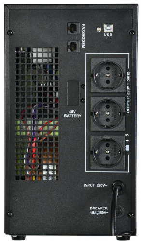 Источник бесперебойного питания ELECTRA LT 3кВА/2.4кВт с АКБ 4х9А.ч USB Schuko ITK ELT-3000VA-1-004-S фото 3 Источник бесперебойного питания ELECTRA LT 3кВА/2.4кВт с АКБ 4х9А.ч USB Schuko ITK ELT-3000VA-1-004-S фото 3