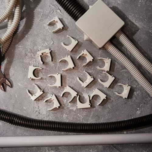 Держатель для труб (клипса) d25мм для монтажн. пистолета сер. Rexant 28-0425-1 фото 2 Держатель для труб (клипса) d25мм для монтажн. пистолета сер. Rexant 28-0425-1 фото 2