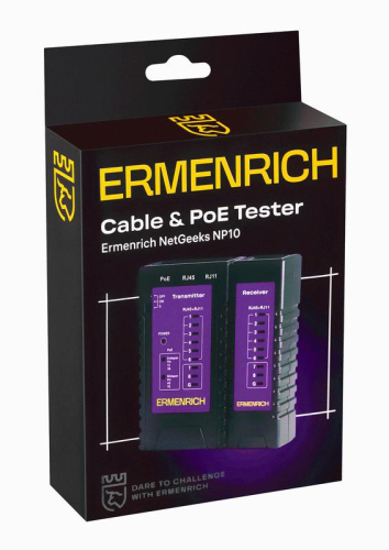 Тестер кабельный NetGeeks NP10 фиолет. Ermenrich 85300 фото 3 Тестер кабельный NetGeeks NP10 фиолет. Ermenrich 85300 фото 3