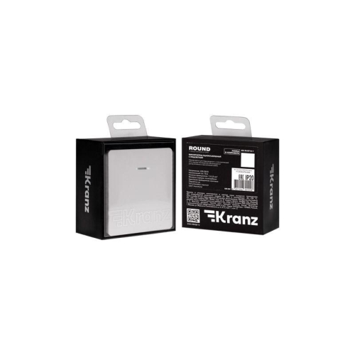 Выключатель 1-кл. СП ROUND MIELE 10А с подсветкой перламутр Kranz KR-78-0713-1 фото 7