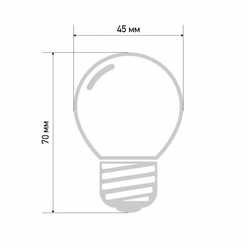 Лампа накаливания BL 10Вт E27 прозр. NEON-NIGHT 401-119 фото 2
