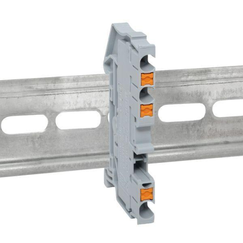 Колодка клеммная пружинная 2.5 Push-in 3 вывода сер. EKF PIT-2.5-3 фото 3