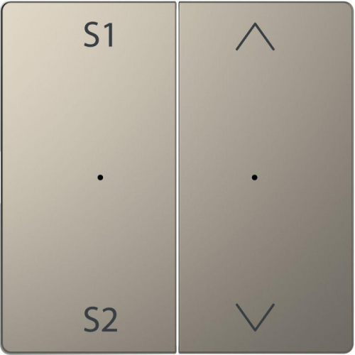 Клавиша Merten D-Life PlusLink для 2-кл. выкл. с S1/S2 вверх/вниз SD никель SchE MTN5227-6050