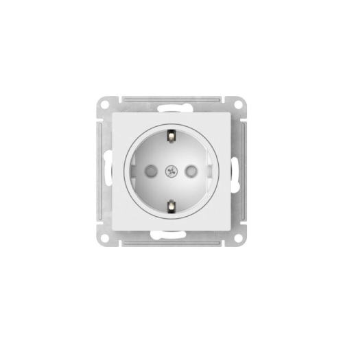 Розетка AtlasDesign Art 16А с заземл. защ. шторки быстрозажим. клем. механизм бел. SE ATN200145S фото 4 Розетка AtlasDesign Art 16А с заземл. защ. шторки быстрозажим. клем. механизм бел. SE ATN200145S фото 4