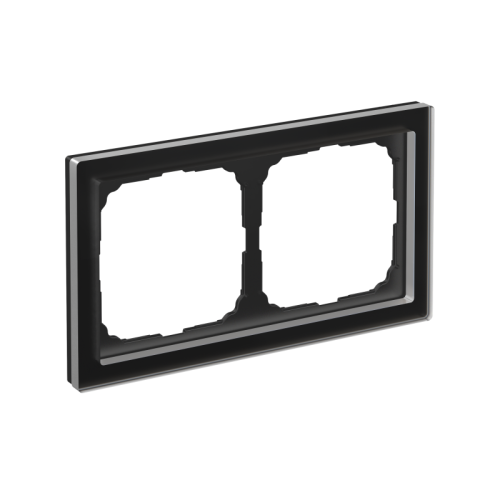 Рамка 2-м ArtGallery Pure органич. стекло черн. SE GAL321002 фото 2