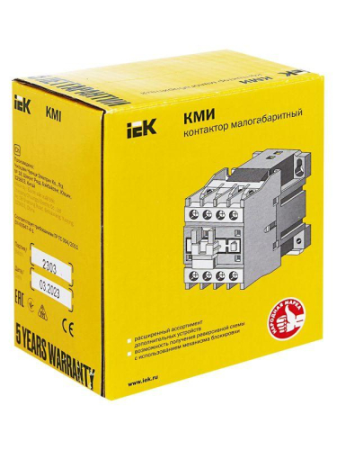 Контактор КМИ-22510 25А 24В/АС3 1НО KARAT IEK KKM21-025-024-10 фото 5