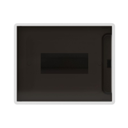 Щиток 8 мод. настенный FRAME с тонированной дверцей с 2 шинами PEN на 6 и 8 отв. бел. DKC F08W1WD фото 2