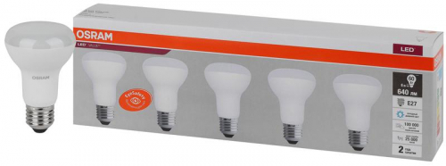 Лампа светодиодная LED Value LVR60 8SW/865 грибовидная матовая E27 230В 2х5 (уп.5шт) OSRAM 4058075584099 Лампа светодиодная LED Value LVR60 8SW/865 грибовидная матовая E27 230В 2х5 (уп.5шт) OSRAM 4058075584099