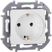 Розетка 1-м СП Inspiria 16А IP20 250В 2P+E немецк. стандарт механизм бел. IEK 673720
