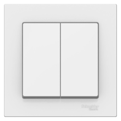 Выключатель 2-кл. AtlasDesign сх.5 10АХ в сборе лотос SE ATN001352 фото 3 Выключатель 2-кл. AtlasDesign сх.5 10АХ в сборе лотос SE ATN001352 фото 3