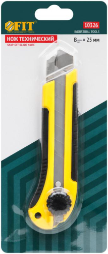 Нож технический 25мм усилен. прорезин. вращ. прижим FIT 10326 фото 3