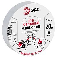 Изолента ПВХ 15ммх20м бел. ET1520WHITE Эра C0036546