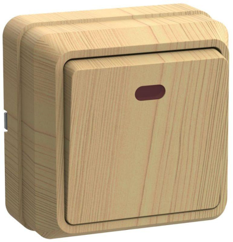 Выключатель 1-кл. ОП Октава 10А IP20 ВС20-1-1-ОС с индикацией сосна GENERICA EVO11-K03-10-DC Выключатель 1-кл. ОП Октава 10А IP20 ВС20-1-1-ОС с индикацией сосна GENERICA EVO11-K03-10-DC