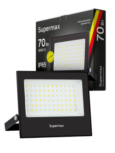 Прожектор светодиодный Supermax SPR 70Вт 6500К 7000лм IP65 КОСМОС S_PR_LED_70 фото 2