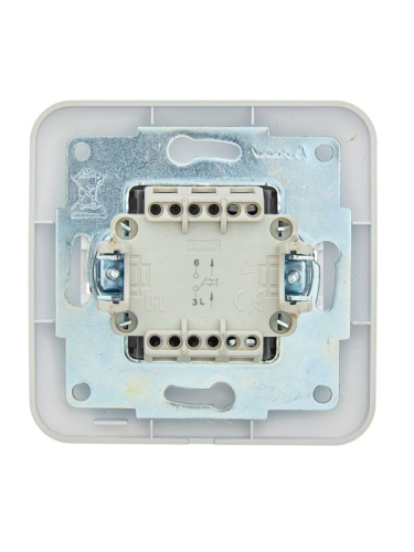 Кнопка звонка 1-кл.СП ASTI 10А IP20 в сборе бел. LEZARD 7081-0202-103 фото 2 Кнопка звонка 1-кл.СП ASTI 10А IP20 в сборе бел. LEZARD 7081-0202-103 фото 2