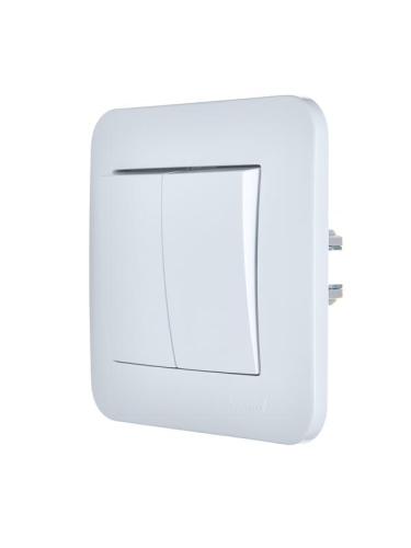 Выключатель 2-кл. 1п СП ASTI 10А IP20 в сборе бел. LEZARD 7081-0202-101 фото 4 Выключатель 2-кл. 1п СП ASTI 10А IP20 в сборе бел. LEZARD 7081-0202-101 фото 4