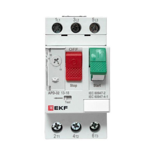 Выключатель автоматический для защиты двигателя АПД-32 13-18А EKF apd-me-18 фото 6
