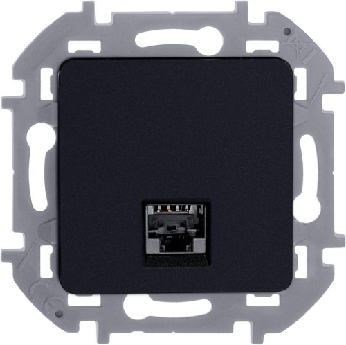 Розетка компьютерная Inspiria RJ45 кат.5E UTP антрацит IEK 673828 фото 5