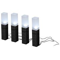 Светильник садовый Ротанг высота 41см 4LED на солнечной батарее (уп.4шт) Эра Б0062362