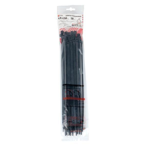 Хомут P6.6 4.8x250 FlexLock стандартный черн. (уп.50шт) PROxima EKF plc-fl-ctsb-4.8x250-r фото 4