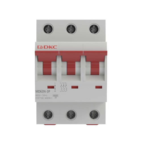 Выключатель автоматический модульный 3п C 4А 6кА YON max MD63N DKC MD63N-3PC4 фото 2 Выключатель автоматический модульный 3п C 4А 6кА YON max MD63N DKC MD63N-3PC4 фото 2